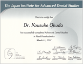 The Japan Institute for Advanced Dental Studies